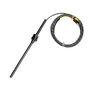Sensor Suhu Stainless Steel Sino Sensor SN616-K Tipe K Ulir M27x2 3 Kabel OEM/ODM Dapat Disesuaikan Rentang 0-1200C IP65 600mm