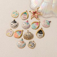 Pendentif en émail et perle, inspiration Océan, collection Vie Marine Tendance, Protection Douce et Vitalité Océanique