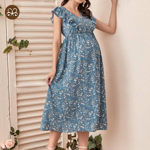 Abbigliamento donna personalizzato personalizzato abbigliamento Casual Casual con scollo a V manica lunga premaman con Zip - Product Image 4