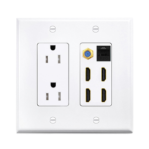 Prises murales et interrupteurs électriques US standard ETL certifiés OEM ODM, combinables librement, avec <span class=keywords><strong>prise</strong></span> <span class=keywords><strong>HDMI</strong></span>, TV, téléphone, 20A/15A, <span class=keywords><strong>prise</strong></span> US - Product Image 2