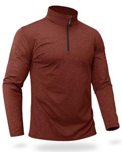 Men's Premium Heather Long Sleeve Golf Pullover Sweatshirts 1/4 Half Zip Customizable Logo Printing <b>Hoodie</b> Style for <b>Summer</b> - Product Image 1