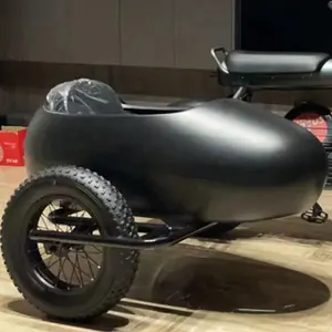 Sepeda listrik Sidecar 20 "ban gemuk Urban Ebike samping mobil desain baru baterai Lithium dapat dilepas sepeda kota elektrik