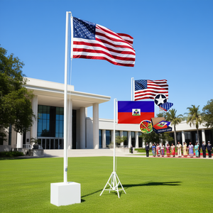 Pack Combo Db Drapeaux Américains et Haïtiens 3x5 pieds en Polyester 210D Brodé pour Intérieur et Extérieur, Emballage Rectangulaire en Boîte - Product Image 2