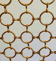 Maille métallique décorative tissée en spirale bicolore, cadre personnalisé en acier inoxydable, découpe de treillis à maillons de chaîne