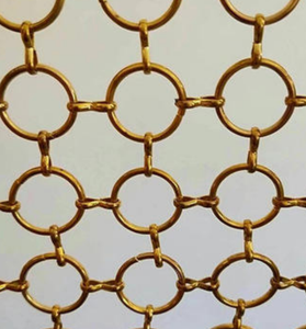 <span class=keywords><strong>Maille</strong></span> métallique décorative tissée en spirale bicolore, cadre personnalisé en acier inoxydable, découpe <span class=keywords><strong>de</strong></span> treillis à maillons <span class=keywords><strong>de</strong></span> chaîne - Product Image 6