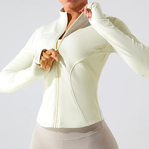 เสื้อแจ็กเก็ตสำหรับเล่นโยคะฟิตเนสของผู้หญิงเสื้อแจ็กเก็ตสไตล์โยคะเกรดเยี่ยมแบบกำหนดเองสำหรับใส่ออกกำลังกาย - Product Image 4