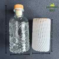 Filet de protection en mousse EPE pour bouteilles de vin et de verre, 20x5cm et 8x4cm, en matériau de qualité alimentaire