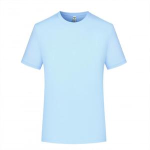 Promotional T-Shirt Short Sleeve Solid Color Polyester Quick Dry Leisure Wear - Product Image 3