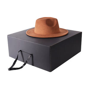 Sombrero de camionero y bufanda sombrero de vaquero caja de embalaje sombrero de inserción de forma redonda cajas de envío personalizadas de embalaje de cartón con logotipo - Product Image 5
