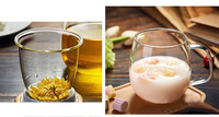 Mug à café et thé en verre transparent de style américain avec couvercle, résistant à la chaleur, pour adultes, idéal pour la salle de sport, la rentrée scolaire, et compatible eau bouillante