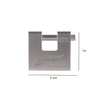 Candado de alta calidad de 74mm, candado resistente de acero sólido, rectangular, bloqueo de llave de ordenador