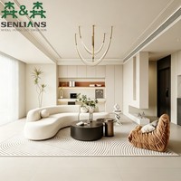 Meuble TV Minimaliste Blanc SLS, Meuble Mural Multimédia Moderne en Bois, Rangement Écologique Intégré, Meuble TV pour Salon, Appartement