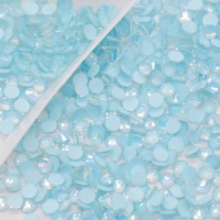 Nouvelles couleurs, strass plats de bonne qualité, strass en verre néon moka pour accessoires de nail art DIY