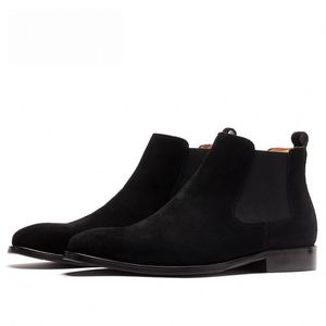 Autumn New Men's Business Ankle Leather <b>Boots</b> Non-Slip Waterproof Breathable Chukka <b>Boot</b> Fashionable Gentleman's Luxury Designed - Product Image 3