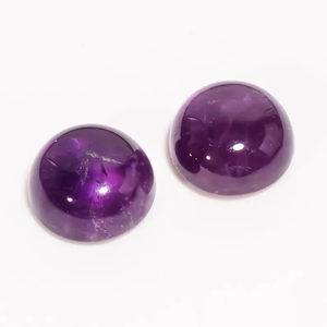13 ct. 12X12X6มม. GPJ-1142อะเมทิสต์ Cabochon คู่ขัดหลวมกลมสำหรับทำเครื่องประดับ - Product Image 5