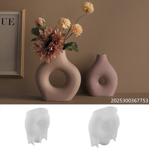 Khuôn làm chậu hoa thạch cao Bắc Âu, khuôn làm chậu hoa bê tông, khuôn làm bình xi măng, khuôn silicon làm bình lớn, khuôn trang trí nhà cửa - Product Image 3