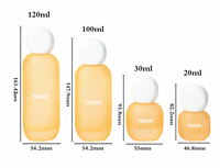 Ensemble de flacons cosmétiques carrés en verre de qualité supérieure, base épaisse, pour lotion, avec revêtement effet glace craquelée, emballage pour soins de la peau, coffret beauté