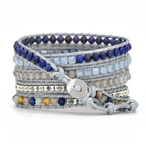 Yeni moda doğal taşlar Fitbit için saat kayışı el yapımı boncuklu Boho kristal Quartz saat Band Fitbit için <span class=keywords><strong>Versa</strong></span> 2 toptan - Product Image 6