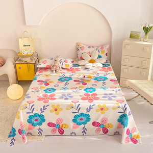 Parure de Draps en Microfibre pour Linge de Maison, Motif Floral Imprimé, Vente en Gros, Drap Plat 1 Pièce, Drap de Dessus le <span class=keywords><strong>Moins</strong></span> Cher pour Lit - Product Image 4