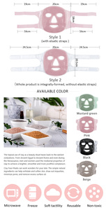 Herbruikbare Natuurlijke Klei Therapeutische Koeling Gezicht Ijspak Gecomprimeerd Gezichtsmasker Te Ontdoen Van Gezwollen Ogen Migraine Verlichting - Product Image 3