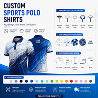 Personaliza Tu Propia Camiseta Polo Deportiva Empresarial, Cuello Camisero, Botones, Antiencogimiento, Impresión de Logotipo
