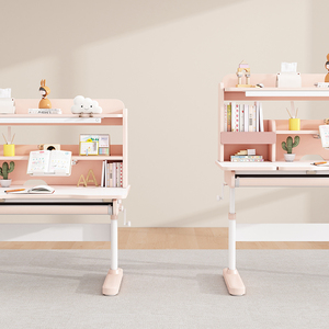 Bàn học trẻ em thiết kế công thái học, nội thất gia đình, thiết kế thông minh, chống gù lưng, bộ bàn ghế học tập kèm giá sách - Product Image 6