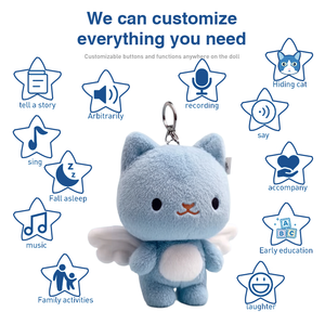 סיטונאי מותאם אישית משרשרת צעצועים קטיפה בובות בעלי חיים רכים קטיפה בובות שרץ keychain צעצוע חמוד גודל קטן ממולא - Product Image 2