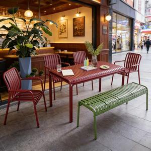 Hoge belastbaarheid aluminium tuin tafel, corrosiebestendig voor grote familiebijeenkomsten in de achtertuin - Product Image 2