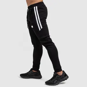 नई डिजाइन धारी पतला जॉगर्स अच्छी गुणवत्ता पुरुषों की टेरी Sweatpants