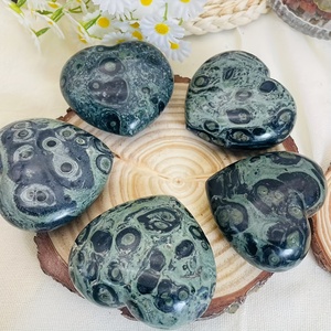 Venta al por Mayor de Piedras Talladas en Forma de Corazón con Ojo de Pavo Real Natural, Regalo Perfecto para Navidad, Halloween, Pascua, Acción de Gracias - Product Image 4
