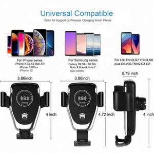 Support de téléphone sans fil pour voiture X321, best-seller, chargeur sans fil rapide 10W, supports de téléphone portable pour voiture - Product Image 3