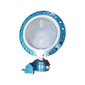 Válvula de mariposa con revestimiento de PTFE Yihong D341F46 16C resistente a la corrosión química para medios altamente corrosivos - Product Image 3