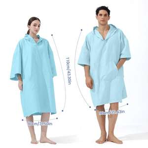 Poncho de Playa con Capucha, de Microfibra, de Secado Rápido, Ecológico, para Todas las Estaciones, con Logotipo Personalizable, Nuevo Modelo 2026 - Product Image 1