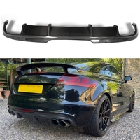Diffuseur de pare-chocs arrière en fibre de carbone véritable pour Audi TT TTS MK2 8J 2008-2014, lèvre de séparateur arrière agressive