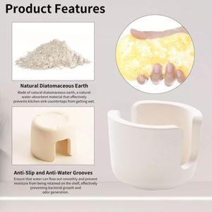 Skymoving nouveau Offre Spéciale personnalisé <span class=keywords><strong>Original</strong></span> cuisine <span class=keywords><strong>porte</strong></span>-<span class=keywords><strong>éponge</strong></span> support séchage rapide pierre <span class=keywords><strong>porte</strong></span>-<span class=keywords><strong>éponge</strong></span> pour cuisine évier savon brosse - Product Image 4