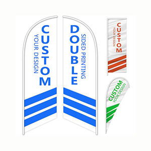 थोक उड़ान समुद्र तट ध्वज बैनर प्रचार विज्ञापन पवन आउटडोर कस्टम पंख झंडे - Product Image 2