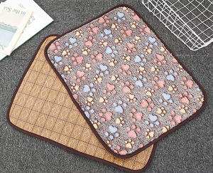 Lit pour animaux de compagnie NiBao, été, antidérapant, fond froid, <span class=keywords><strong>2</strong></span> <span class=keywords><strong>en</strong></span> 1, bambou, tapis réutilisable pour chien - Product Image 6