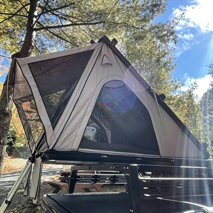 <span class=keywords><strong>Carpa</strong></span> de techo rígida de aluminio para 4 personas, tipo X Hinge, para coche <span class=keywords><strong>4x4</strong></span>, <span class=keywords><strong>carpa</strong></span> de camping para techo de coche. - Product Image 2