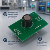 FIGARO TGS6814 Detektor Kebocoran Gas Mudah Terbakar Metana CH4 Katalitik 0 hingga 100 LEL Output UART DC 5 12V Modul Sensor Gas