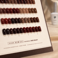 Suuseegel Quiet Luxury Brown Wardrobe 20 Couleurs 15ml Ensemble de vernis gel couleur unie marron vintage