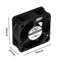 Ventilateur axial miniature PBT étanche IP68 sans balais DC 5/12V 5020mm certifié CE, extracteur de ventilation OEM/ODM avec garantie d'un an
