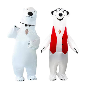 Costume de fête cosplay en polyester naturel, tenue intégrale, costume d'Halloween amusant, costume gonflable de koala - Product Image 6