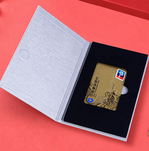 Logotipo de impresión en caliente de plata personalizada, caja de embalaje de regalo de papel VIP, regalo de membresía de pvc de plástico - Product Image 3