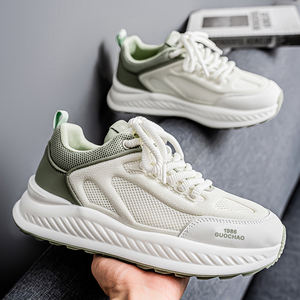 Mocassins d'été respirants à lacets pour hommes, chaussures décontractées tendance en maille ajourée doublée, souples et confortables - Product Image 2