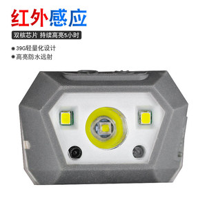 Linterna frontal LED recargable DaskFire TD-70 de 5 W, resistente al agua, para acampar y hacer senderismo - Product Image 4