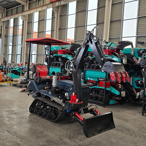 25HP 35HP Euro 5 Crawler Tractor Diesel with Backhoe Multifunctional Tractor Mini Farm Rotary Tiller <b>Cultivator</b> Agricultural Mac - Product Image 1