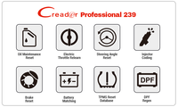 Untuk Pembaca Kode Real Time Profesional OBD2 Scanner CRP129S/CRP239 Layar 5-Inci untuk Alat Pemindai Semua Mobil