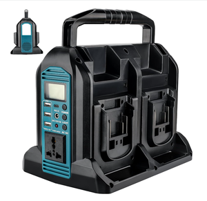 Inversor de Corriente de 4 Puertos y 350W con 2 <span class=keywords><strong>USB</strong></span>, Compatible con Baterías <span class=keywords><strong>Makita</strong></span> de 18V, Generador para Exteriores, Convertidor de CC 20V a CA 110V ~120V para Laptop - Product Image 1