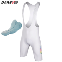 Darevie – Cuissard de cyclisme blanc personnalisé en gros, avec rembourrage en chamois doux et sans couture, pour hommes
