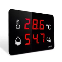 Enregistreur de données de température et d'humidité LX932-A avec sonde intégrée, grand écran LED pour le stockage industriel
